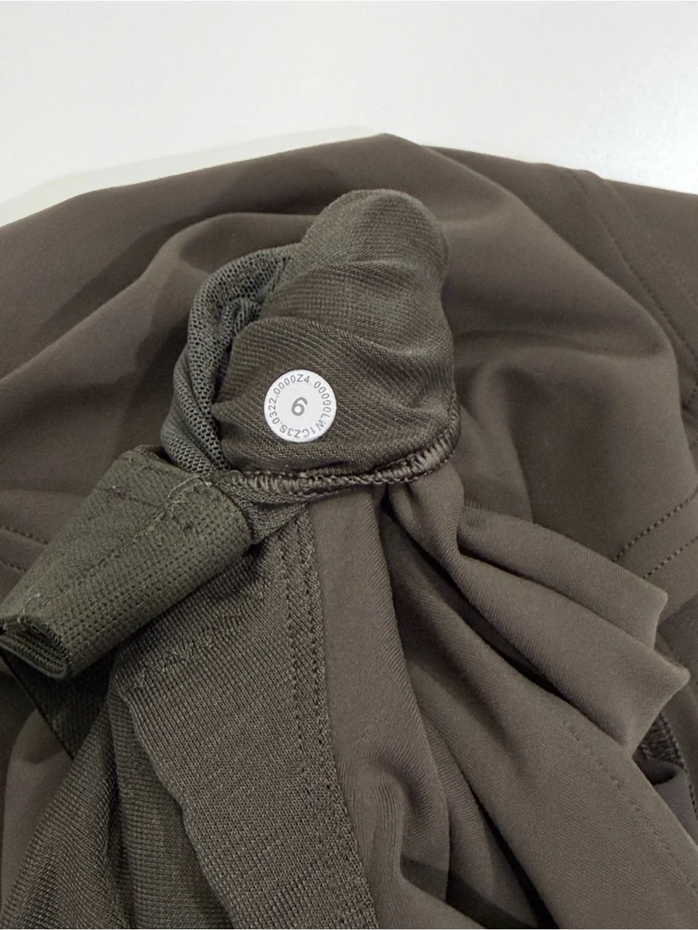 lululemon athletica Olive Green High Neck Racerback Crop Top
